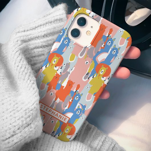 Coques Case-Mate iPhone Llama colorée