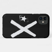 Coques Case-Mate iPhone Lliures ou morts (drapeau noir) (Dos (Horizontal))