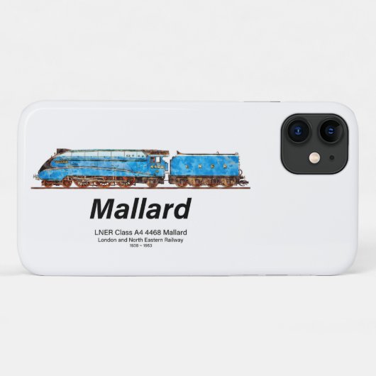 Coques Case-Mate iPhone LNER Class A4 4468 Mallard - Fastest Steam Loco (Dos (Horizontal))