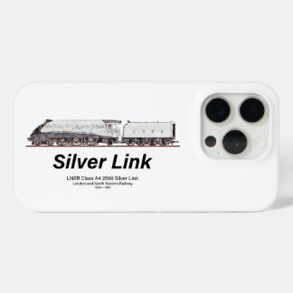 Coque iPhone 15 Pro LNER Classe A4 2509 Silver Link Locomotive à Vapeu