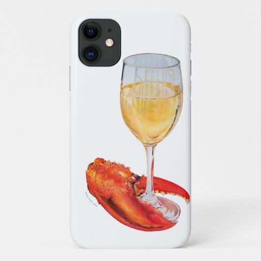 Coques Case-Mate iPhone Lobster Claw et Vin Verre Téléphone (Dos)