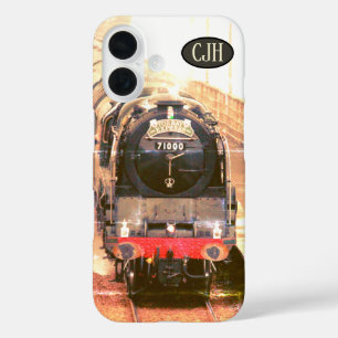 Coques iPhone 16 Loco à vapeur classique, sur les pistes, votre mon