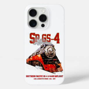 Coque iPhone 15 Pro Locomotive à vapeur classique Southern Pacific GS-