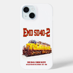Coque Pour iPhone 15 Locomotive diesel EMD SD40-2 vintage