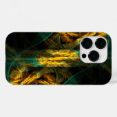 Coques Case-Mate iPhone L'œil de l'art abstrait de la jungle (Verso (horizontal))