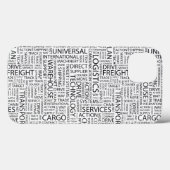 Coques Case-Mate iPhone LOGISTIQUE motif avec mots (Verso (horizontal))