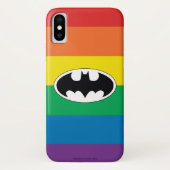 Coques Case-Mate iPhone Logo Arc-en-ciel Batman (Dos)