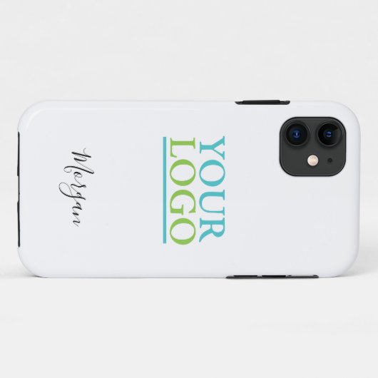 Coques Case-Mate iPhone Logo/Art/Photo, Nom Script noir, Blanc (Dos (Horizontal))
