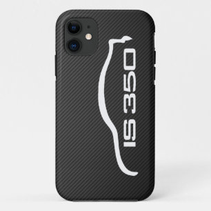 Case-Mate iPhone Case Logo blanc de la silhouette IS350 avec le carbone