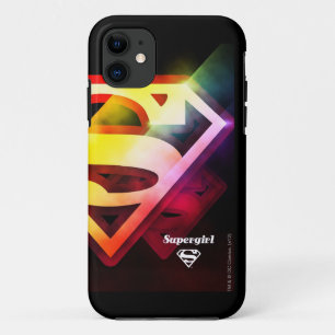 Coque iPhone 11 Logo coloré de Supergirl
