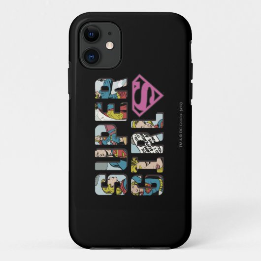 Coques Case-Mate iPhone Logo de bande dessinée Supergirl (Dos)
