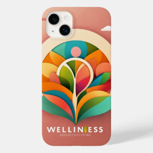 Coque Pour iPhone 14 Plus Logo de bien-être minimaliste - Conception vectori