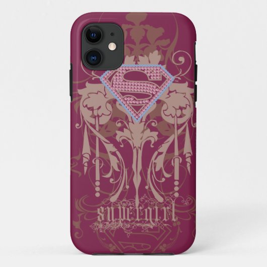 Coques Case-Mate iPhone Logo de bijoux Supergirl (Dos)