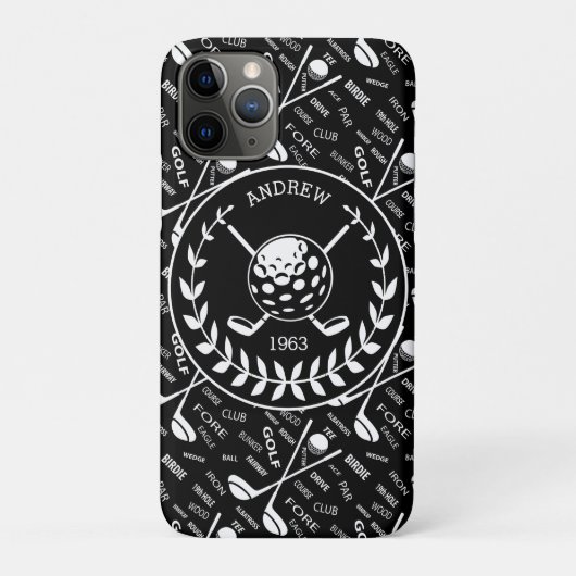 Coques Case-Mate iPhone Logo de golf design personnalisé (Dos)