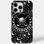 Coques Case-Mate iPhone Logo de golf design personnalisé (Verso)