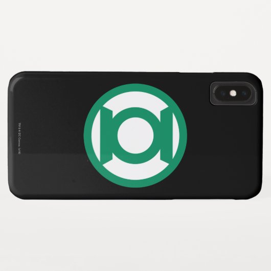 Coques Case-Mate iPhone Logo de la lanterne verte (Dos (Horizontal))