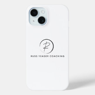 Coque Pour iPhone 15 Logo de la signature de coaching de Russ Yeager
