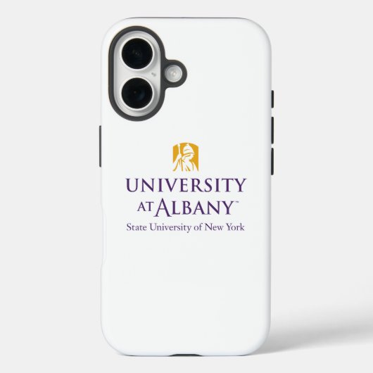 Coques Case-Mate iPhone Logo de l'Université d'Albany (Verso)