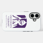 Coques Case-Mate iPhone Logo de l'Université d'Albany (Verso (horizontal))