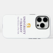 Coques Case-Mate iPhone Logo de l'Université d'Albany (Verso (horizontal))