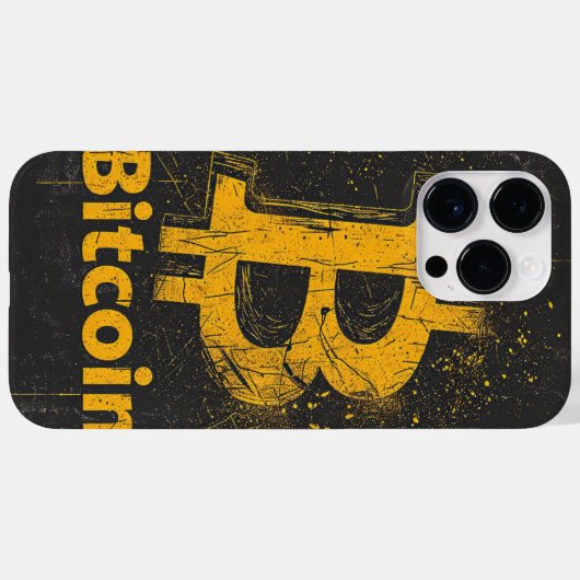 Coques Case-Mate iPhone Logo de Shattered Bitcoin Crypto Blockchain (Verso (horizontal))