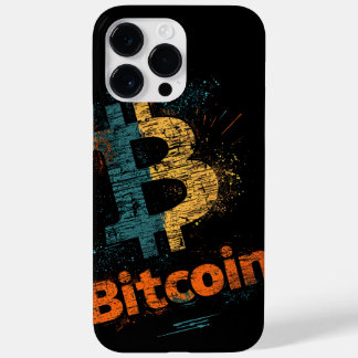 Coque Pour Pour iPhone 14 Pro Max Logo de Shattered Bitcoin Crypto Blockchain