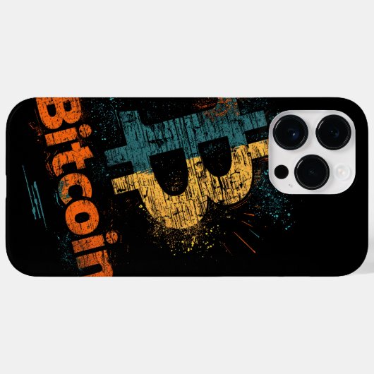 Coques Case-Mate iPhone Logo de Shattered Bitcoin Crypto Blockchain (Verso (horizontal))