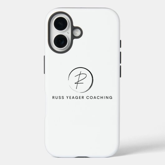 Coques Case-Mate iPhone Logo de signature de coaching Russ Yeager (Verso)
