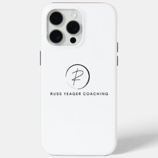 Coque iPhone 15 Pro Max Logo de signature de coaching Russ Yeager