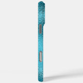 Coques Case-Mate iPhone Logo d'entreprise bleu turquoise (Verso / Droite)