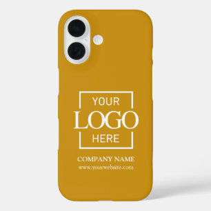 Coques iPhone 16 Logo d'entreprise de commerce simple et élégant Ap