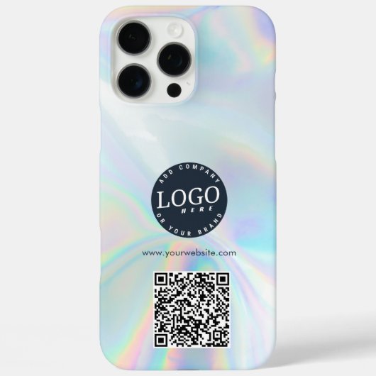 Coques Case-Mate iPhone Logo d'entreprise et site Web QR Code Holographiqu (Verso)