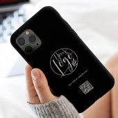Coques Case-Mate iPhone Logo d'entreprise moderne blanc noir code qr