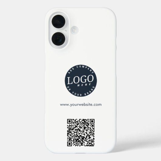 Coques Case-Mate iPhone Logo d'entreprise moderne et code QR de site Web p (Verso)