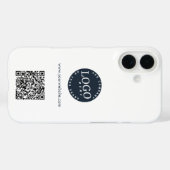 Coques Case-Mate iPhone Logo d'entreprise moderne et code QR de site Web p (Verso (horizontal))