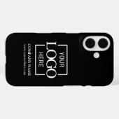 Coques Case-Mate iPhone Logo d'entreprise noir élégant et simple Apple (Verso (horizontal))
