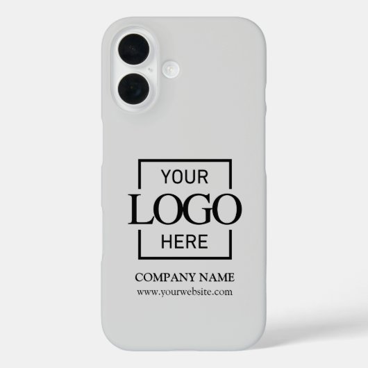 Coques Case-Mate iPhone Logo d'entreprise simple et élégant gris Apple (Verso)