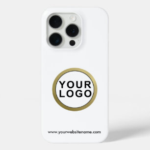 Coque iPhone 15 Pro Logo d'entreprise Simple Moderne