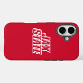 Coques Case-Mate iPhone Logo d'état de Jacksonville State University JAX S (Verso (horizontal))