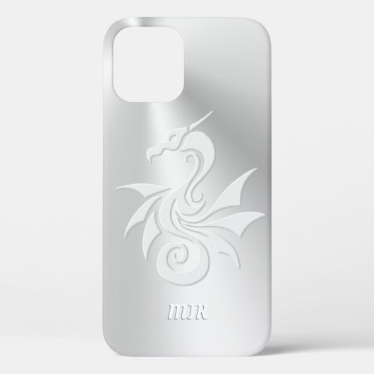 Coques Case-Mate iPhone Logo Dragon Tribal, vos initiales monographiques (Verso)