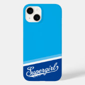 Coques Case-Mate iPhone Logo du nom étoilé Supergirl Baseball (Verso)