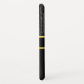 Coques Case-Mate iPhone Logo du service d'incendie Badge noir et jaune (Dos/Gauche)