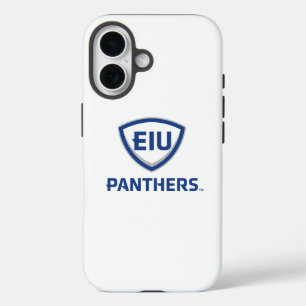 Coques iPhone 16 Logo Eastern Illinois Panthers Shield & Wordmark