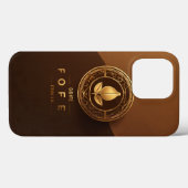 Coques Case-Mate iPhone Logo élégant de graines de café - Design avec acce (Verso (horizontal))