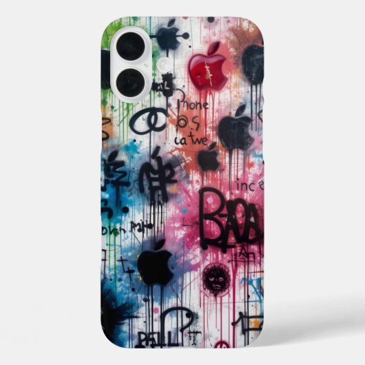 Coques Case-Mate iPhone Logo Graffiti Apple (Verso)