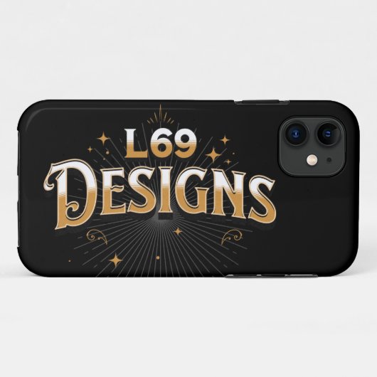 Coques Case-Mate iPhone Logo "L69 DESIGNS" (Dos (Horizontal))