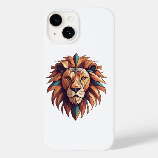 Coques Case-Mate iPhone Logo Lion géométrique Tribal Couverture mobile (Verso)