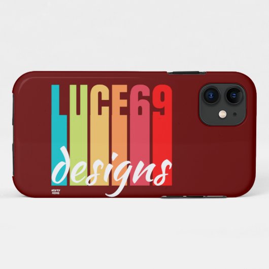 Coques Case-Mate iPhone Logo "LUCE69 DESIGNS" (Dos (Horizontal))