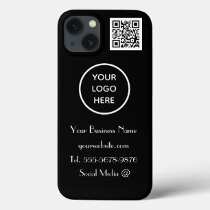 Case-Mate iPhone Case Logo moderne minimaliste noir blanc personnalisé C