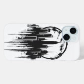 Coques Case-Mate iPhone Logo monochromatique Cityscape (Verso (horizontal))